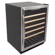 Avanti Avanti 51 Bottle Wine Cooler, Stainless Steel with Black Cabinet WCB52T3S